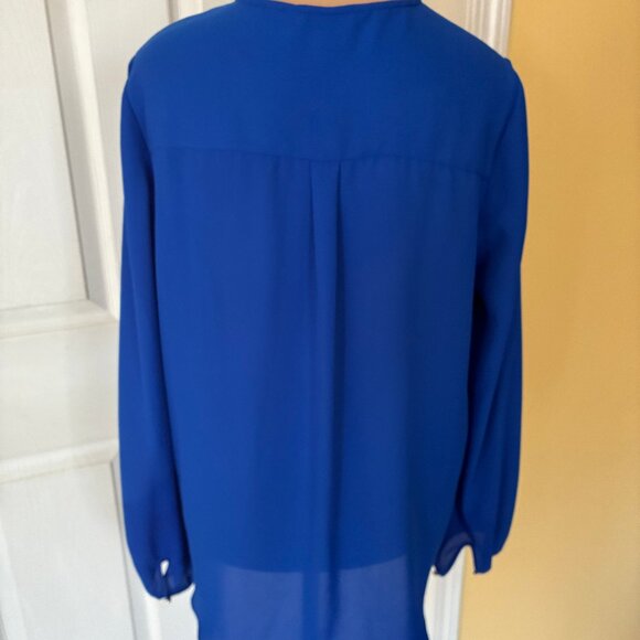 Ellen Tracy Blouse Blue NWOT - Picture 2 of 7
